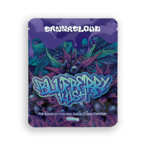 CannaCloud 1000mg Cannabis Sativa L Vape Cartridge - Blueberry Kush