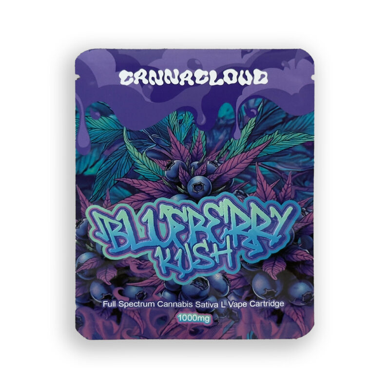 CannaCloud 1000mg Cannabis Sativa L Vape Cartridge - Blueberry Kush